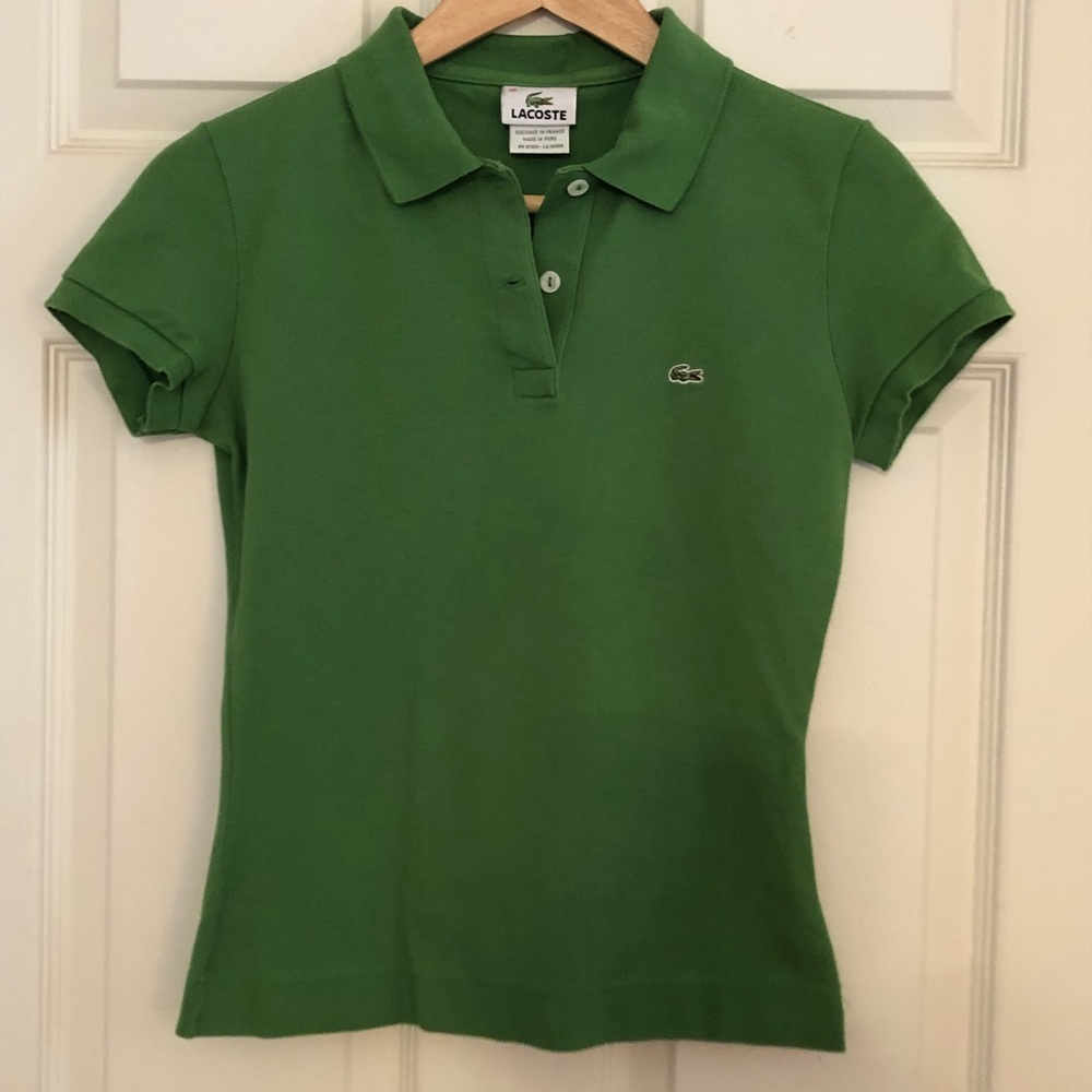 Lacoste green polo